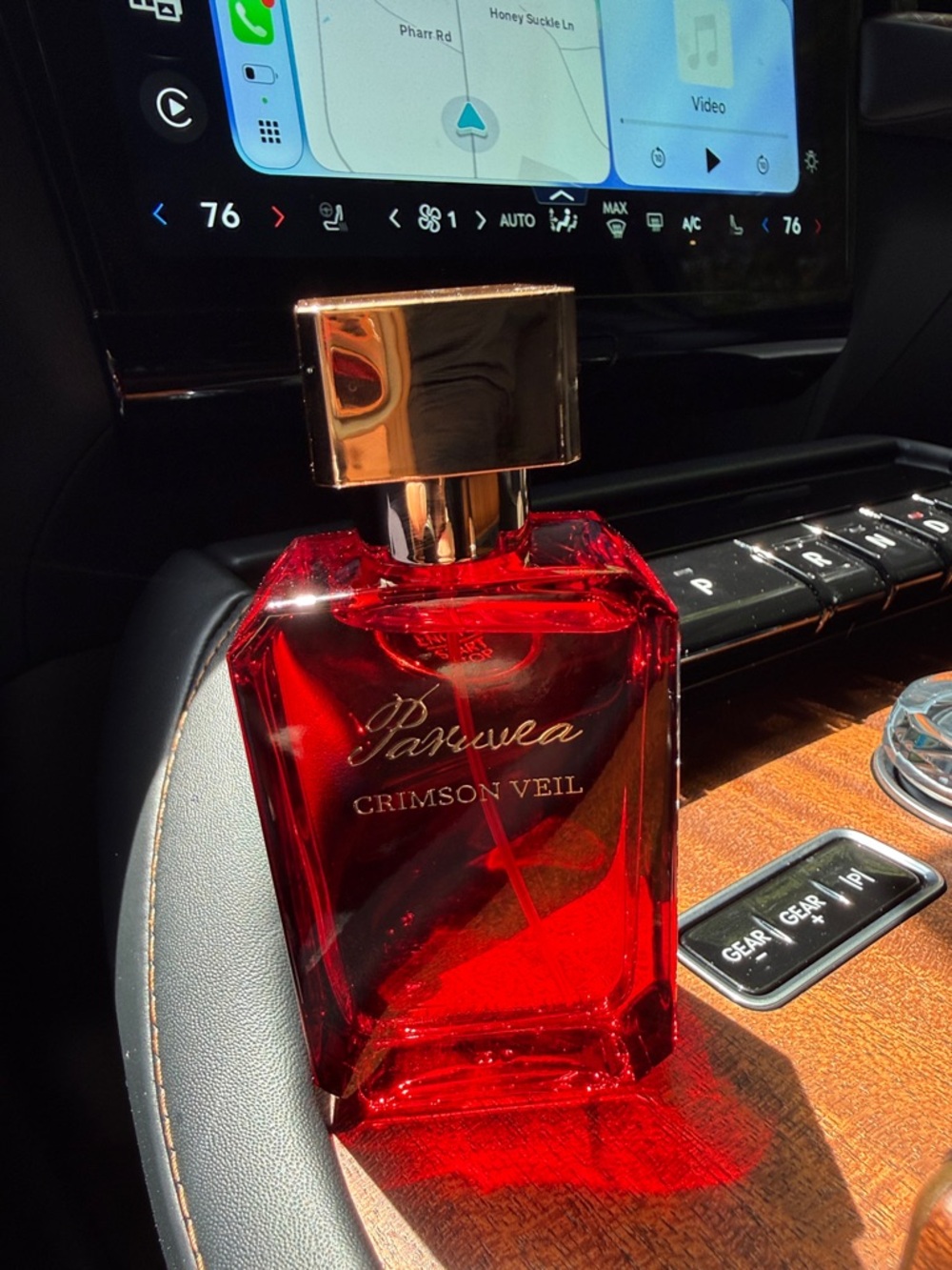 Pahuwea Crimson Veil Red Perfume Bottle
